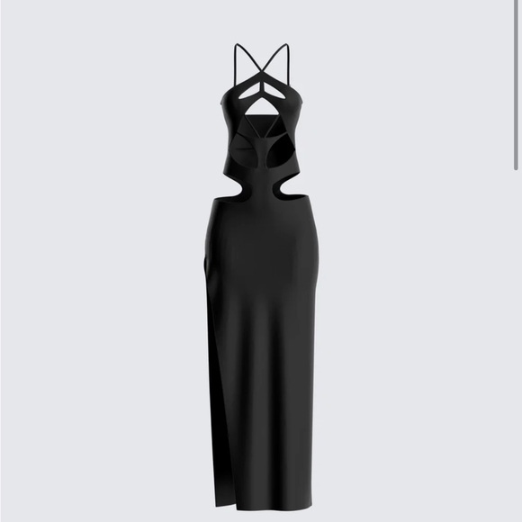 Finesse Black Cut Out Dress - Picture 2 of 2